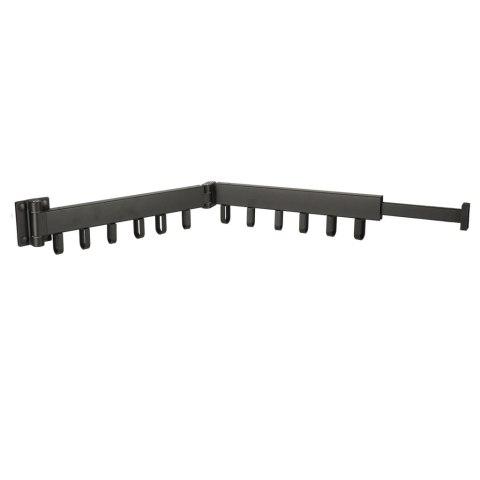 Składana Suszarka Ścienna Loft – Teleskopowy Wieszak 90 cm – 12 Haczyków
