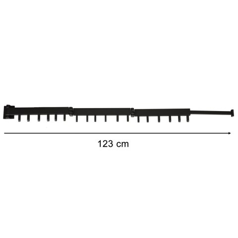 Składana Suszarka Ścienna Loft – Teleskopowy Wieszak 123 cm – 18 Haczyków
