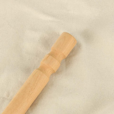 Krzesło Brazylijskie z Podnóżkiem i 2 Poduszkami – Wiszący Fotel Boho 130cm – Beż