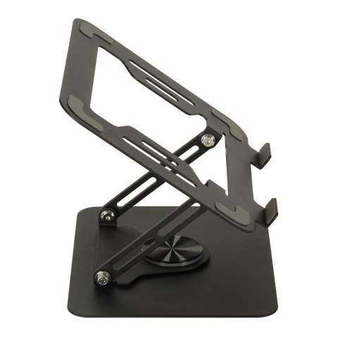 Obrotowa Podstawka pod Laptopa 360° – Ergonomiczny Stolik Regulowany – Czarny Metal