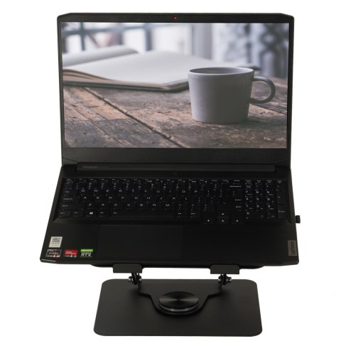 Obrotowa Podstawka pod Laptopa 360° – Ergonomiczny Stolik Regulowany – Czarny Metal