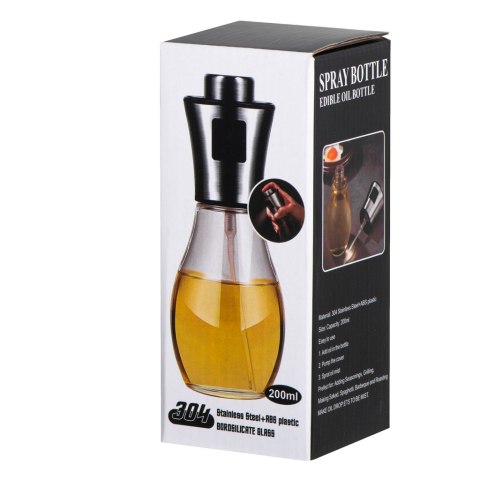Szklany Spryskiwacz do Oleju i Oliwy 200ml – Dozownik w Sprayu + Lejek