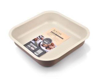 Blacha Kwadratowa 26x26 cm COOKINI Caffe Creme – Wysoka Forma Non-Stick do Pieczenia