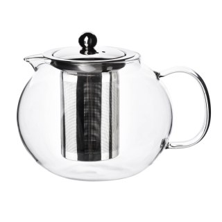 Szklany Dzbanek z Zaparzaczem PETER 1000 ml – Imbryk z Metalowym Filtrem do Herbaty i Ziół