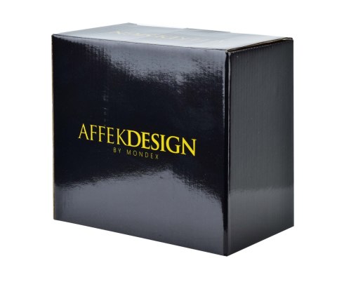 DIAMENT BLACK Miska Porcelanowa 17,5 cm – Czarny Diamentowy Wzór