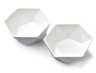 RALPH WHITE Komplet 2 miseczek 15,5x17x7 cm – Biała Porcelana, 750 ml
