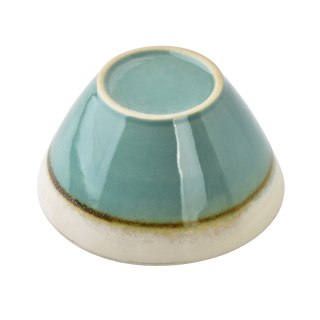 Ceramiczna Miska do Zupy BASIC NATURE 15 cm 600 ml – Dwukolorowa: Morski Teal i Krem