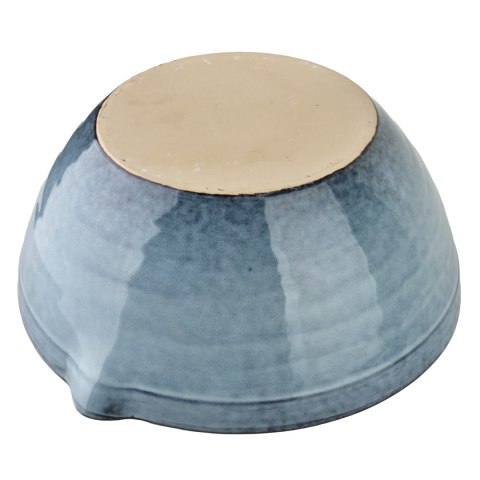 Miska Ceramiczna z Dziubkiem BASIC NATURE 25,5 cm 2,2L – Głęboki Błękit, Rzemieślnicza