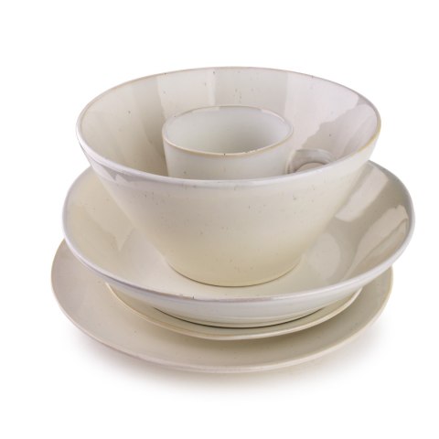 Miska Ceramiczna BASIC NATURE 28 cm 1,3L – Styl Rękodzielniczy, Duża i Szeroka