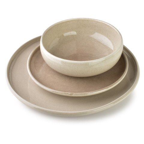 Ceramiczna Miska BASIC NATURE 17 cm 510 ml – Styl Rękodzielniczy, Kształt Beczułki