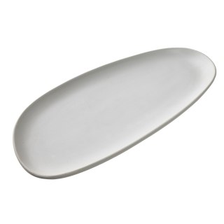 Półmisek Ceramiczny BASIC NATURE 26,7 cm – Biały Mat, Styl Rękodzielniczy