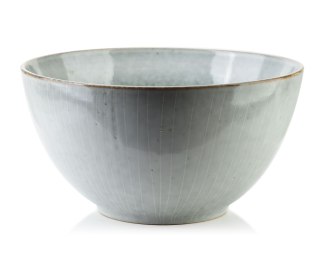 Duża Misa Ceramiczna BASIC NATURE 24 cm – Szara, Unikalny Rzemieślniczy Charakter