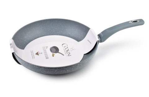 OLIVE pfluon Patelnia 30 cm COOKINI – Powłoka Marmurkowa, Indukcja