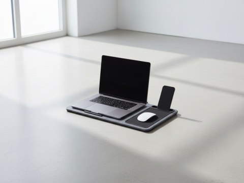 Podkładka na kolana do laptopa MDF Szara – Ergonomiczny Stolik, Mondex