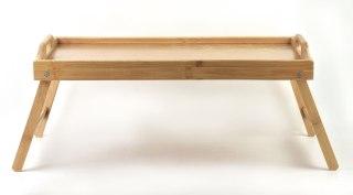 RAIS Stolik składany do łóżka 54,5x34,5x24 cm – Bambusowa Taca Śniadaniowa
